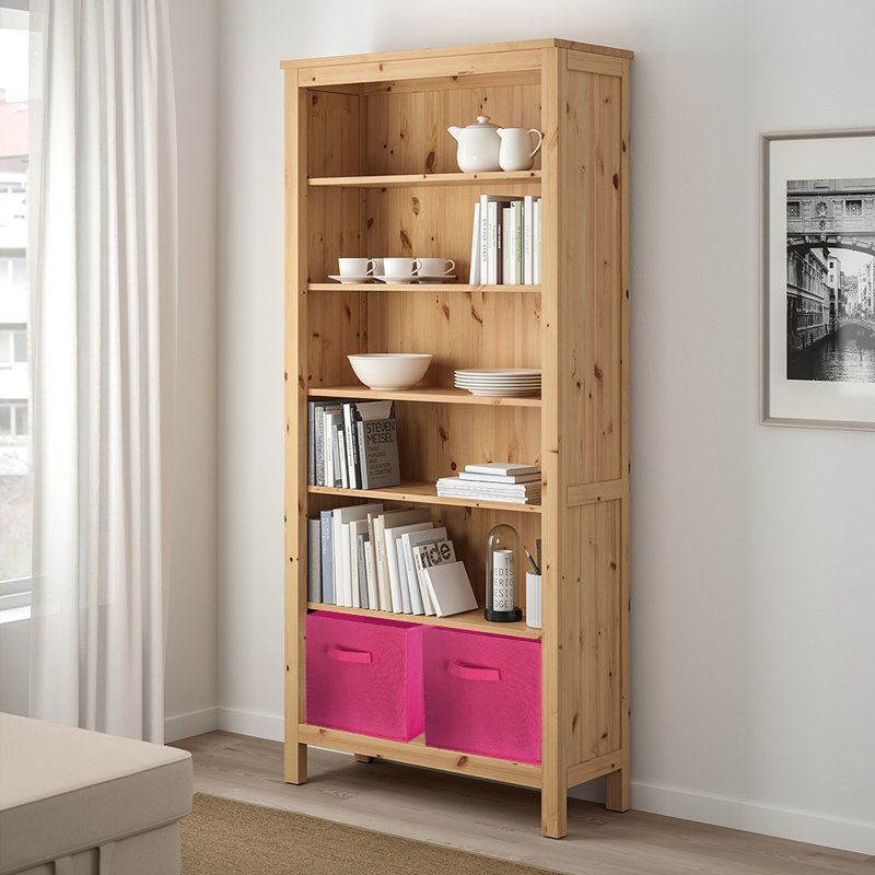 Cube de rangement en tissu pliable, Rose chaud