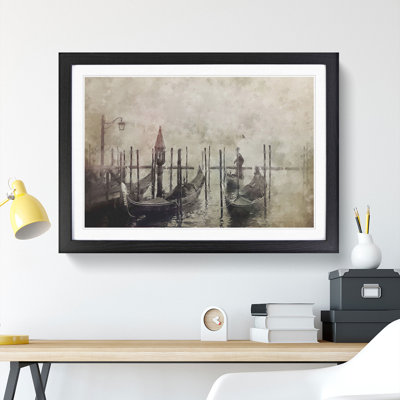 Gondolas in Venice Vol.1 - Picture Frame Painting