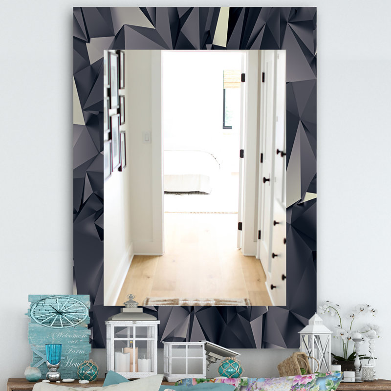 Miroir décoratif stores modern, H 39,4 po x l 29,5 po