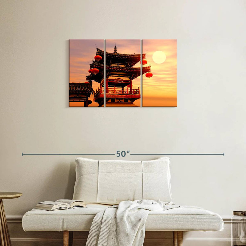 Adella Chinese Temple, 20" H x 33" W