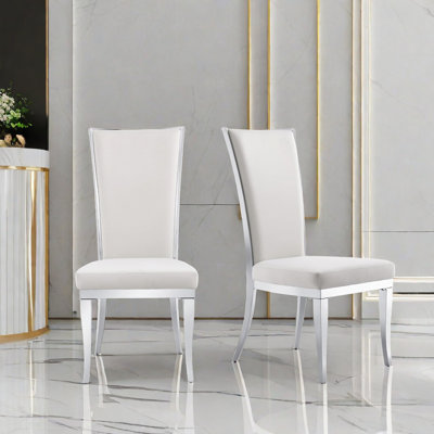 Encratia Upholstered Back Side Chair Dining Chair by Everly Quinn
