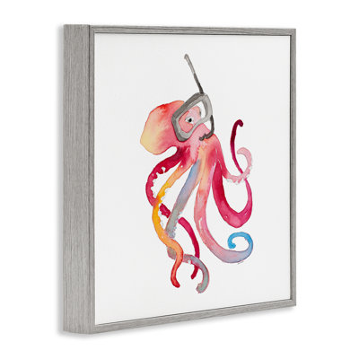 «Snorkel Mask Octopus Giclee Art» par Lanie Loreth