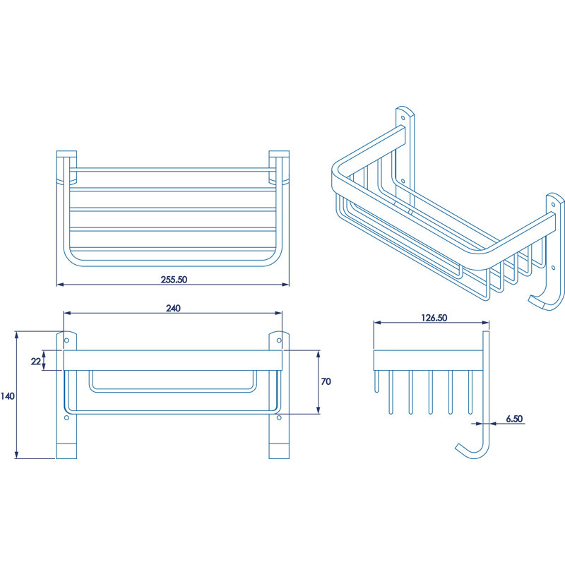 Aluminium Storage Shower Caddy