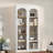 Farmhouse Two-tone Storage Bookcase With 5 Tiers-1661707983