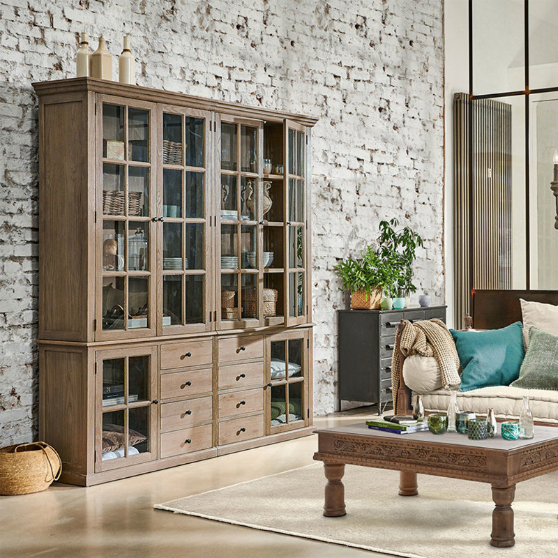 Vitrine de style rétro de luxe américain