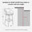 Upholstered Bar Stool with Nailhead Trim-2117358996