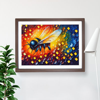 Bumble Bee Abstract - Framed Print