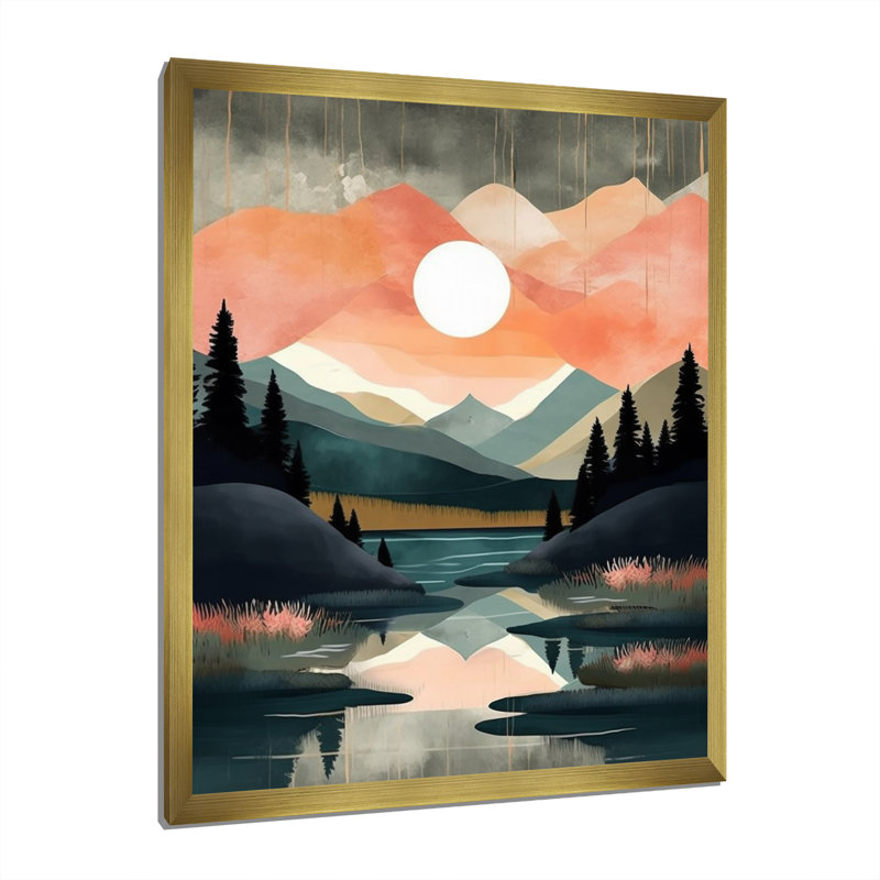 «Tropical Paradise III», reproduction sur toile, H 44 po x l 34 po x P 1,5 po, Cadre doré à une seule photo