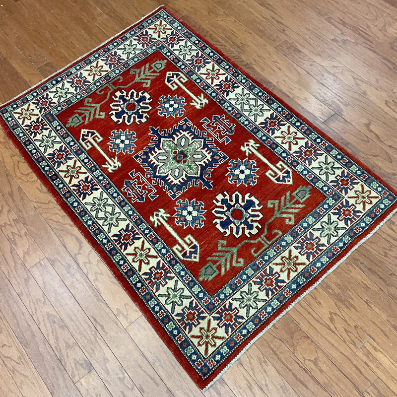  Tapis en laine fait à la main Kazak