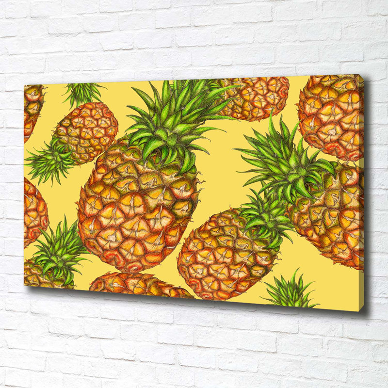 Pineapples - Wrapped Canvas Print