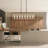 8-Light Black Brass Chandelier Linear Chandelier Rectangle Chandelier Industrial Chandelier For Dining Room