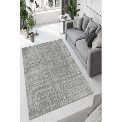 Stylish Hall Carpet, Dark Grey, 39.4 x 59.1 inches | 100% Polyester, 650 g/m² | Antibacterial, Eco-Friendly, Non-Slip PVC Dot Underside | Machine Washable, Low Pile Height: 0.2 inches | Perfect for Home Entryways & Living Spaces