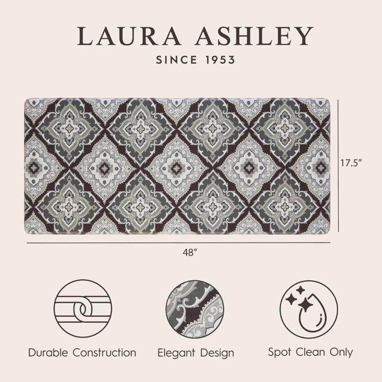2 Piece Wellness Anti-Fatigue Mat Set Laura Ashley Color: Light Gray