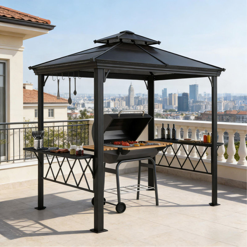 Auvent extérieur pour pergola, auvent de barbecue pour piscine