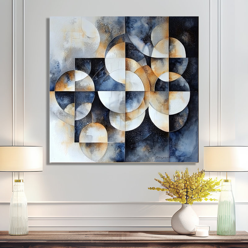 Coastal Transitional Form Of Shapes I - Art mural moderne en métal, impression moderne sur métal