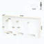 Élégante console avec tablettes de rangement arquées