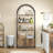Arched Bookshelf, Bookcase With Doors Storage-1152351590