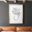 «Sketchy Bouquet II», reproduction encadrée de qualité supérieure - prête à être accrochée-2021287713-2021287714