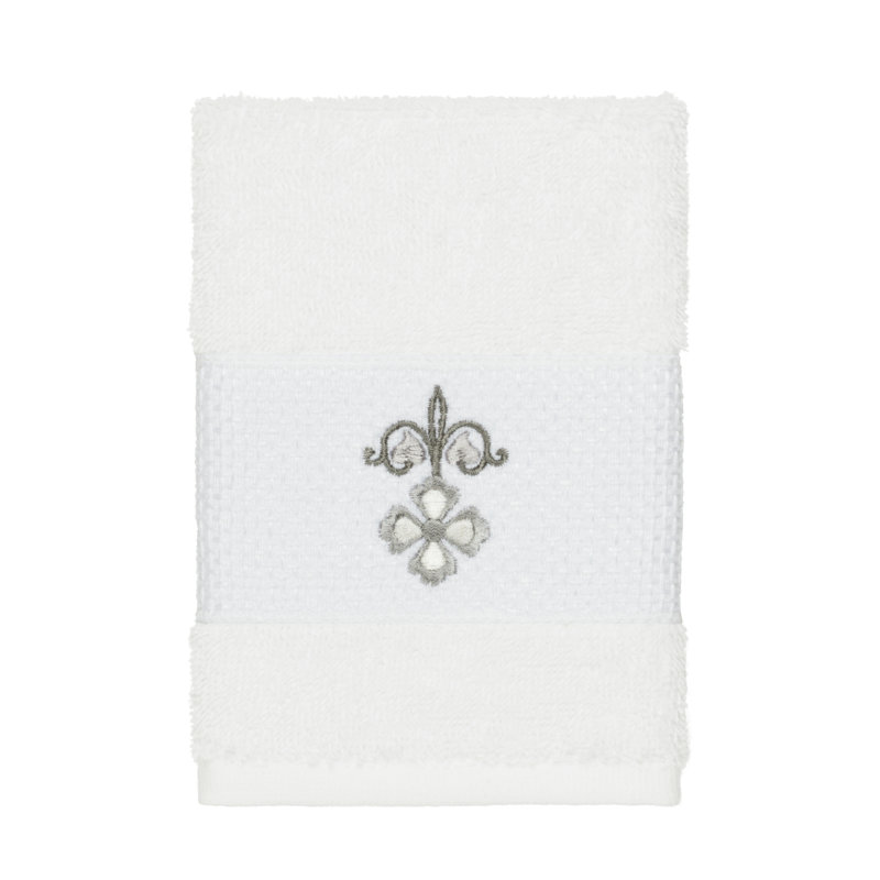 Quinn Turkish Cotton Midweight Washcloth, White