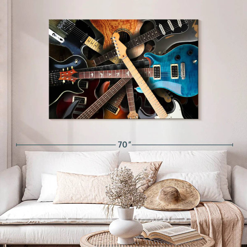 Abarca Guitar Collection, 32" H x 48" W
