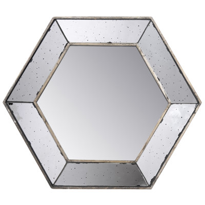 Miroir mural 21 "X 18" Hexagon