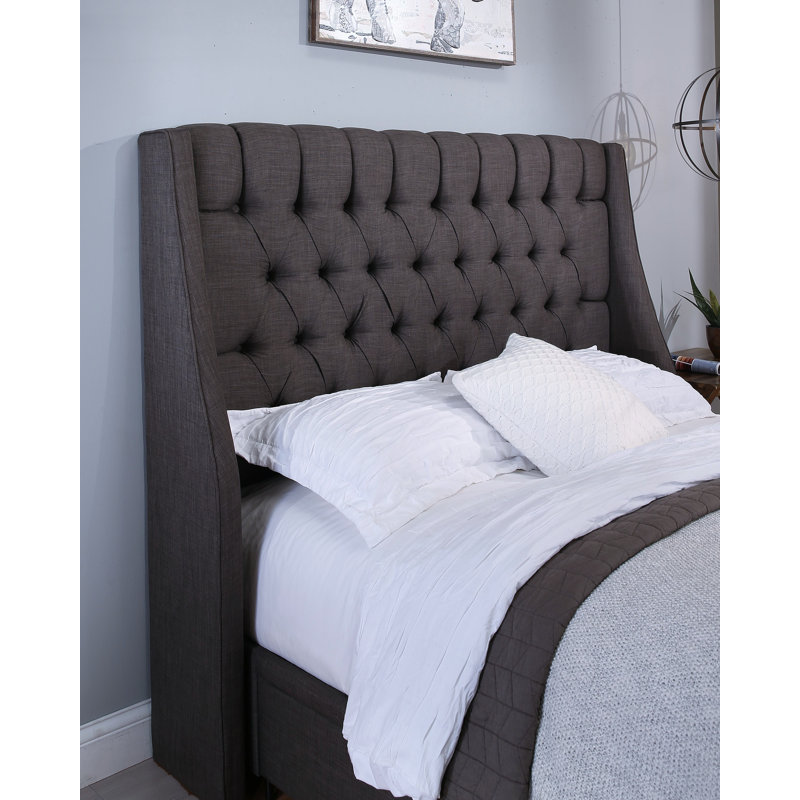 Alamar Upholstered Headboard, King/California King, Gray