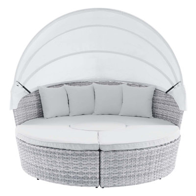 Modway Scottsdale Canopy Sunbrella Outdoor Patio Daybed