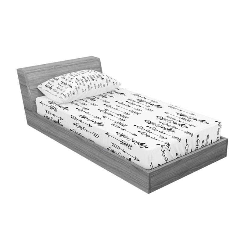Microfiber Sheet Set, Twin Sheet Set with Fitted Sheet