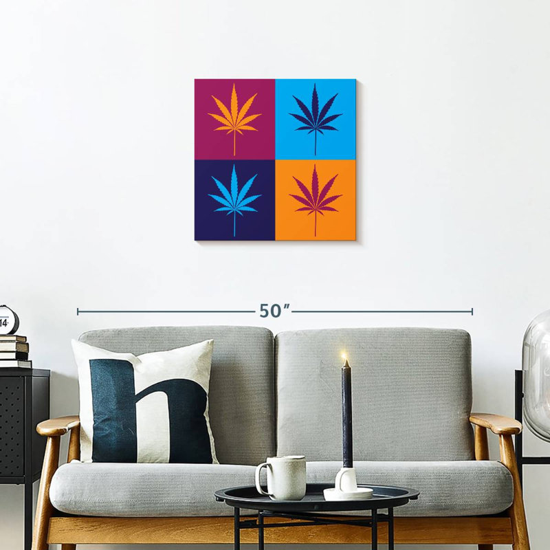Colorful Cannabis, 20" H x 20" W