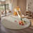Plush Round Area Rug, Soft Fuzzy Shag Rug for Bedroom Living Room Balcony, Fluffy Carpet for Home Decor, Non-Slip Cozy Decorative Rug.-1560268377