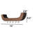 100% Plywood Smily Accent Wall Mounted Shelf With 5 Hooks