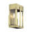 2 Light Antique Brass Medium Outdoor Wall Lantern With Clear Glass-110905421