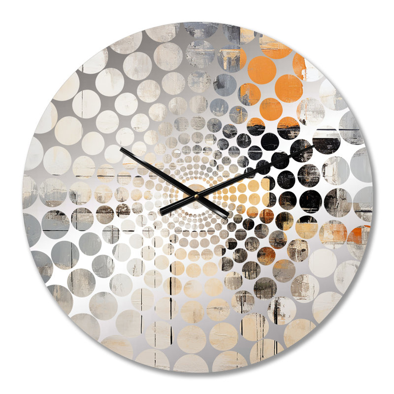 Horloge murale Kilitkaya - Collages abstraits, Petit