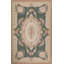 Hand-Knotted High-Quality Green and Gold Area Rug