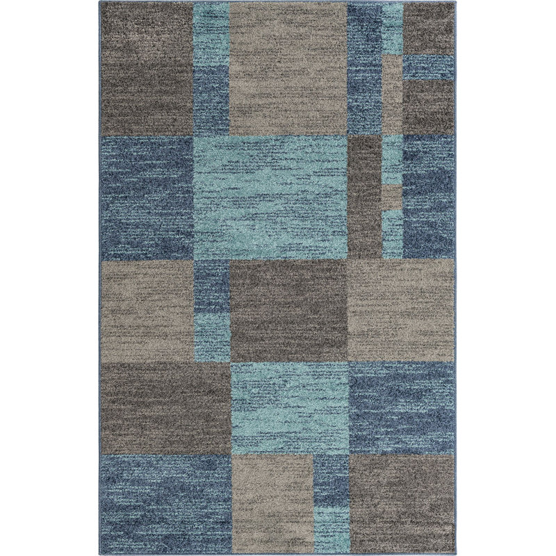 Eginhard Geometric Indoor Rug, Rectangle 5'3" x 8'