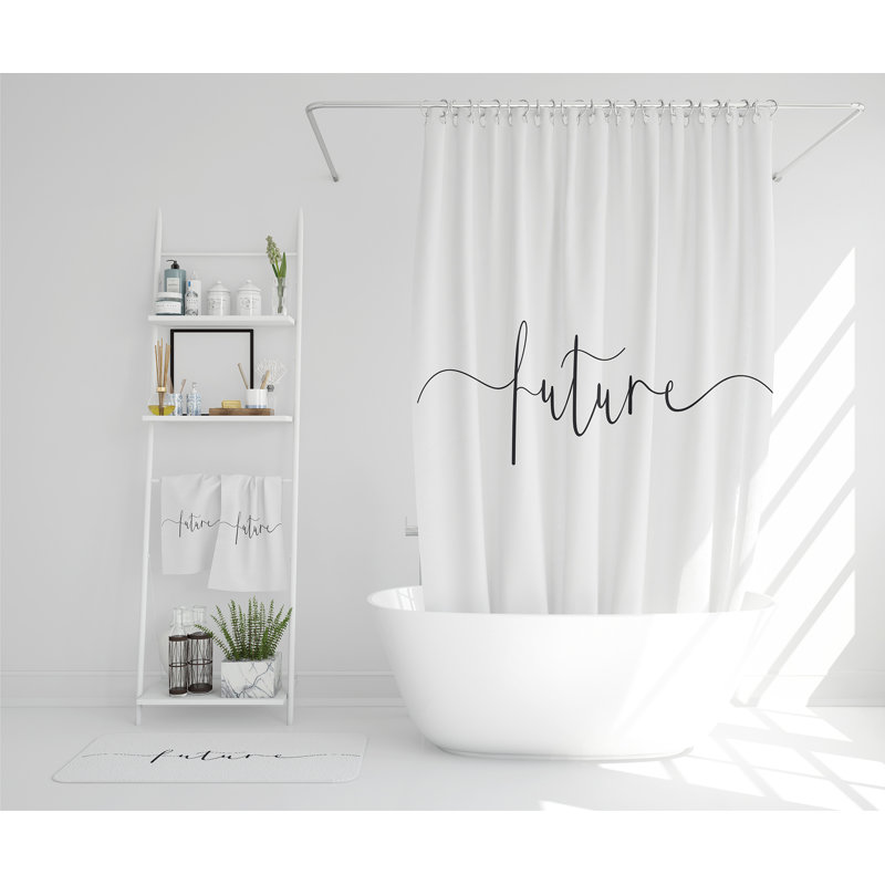 Nealie Polyester Shower Curtain Set