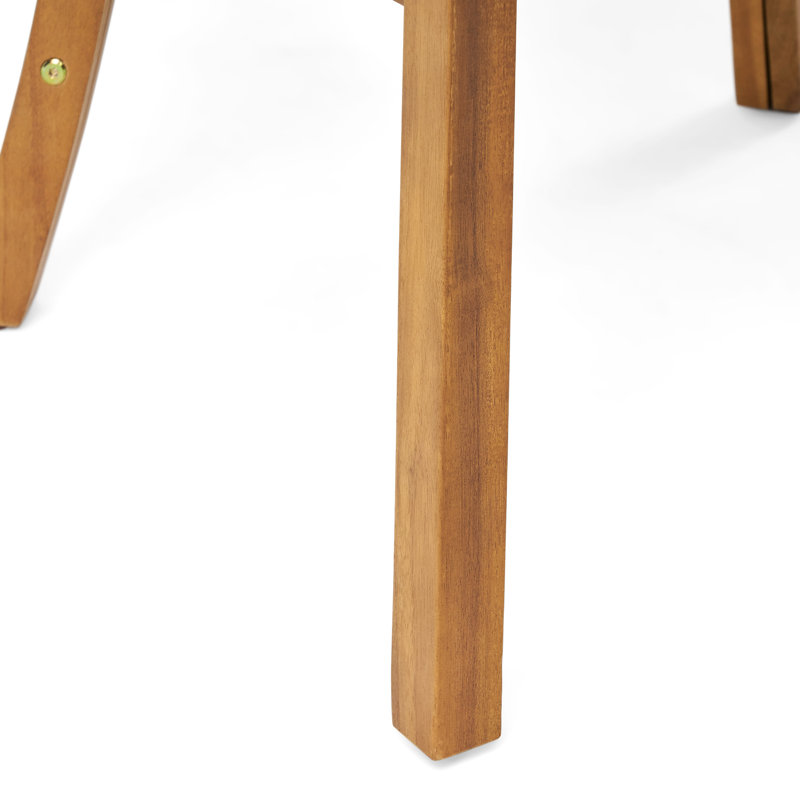 Chaise de salle à manger en bois avec coussin imperméable Classy - Transformez votre espace extérieur - Idéal pour une utilisation