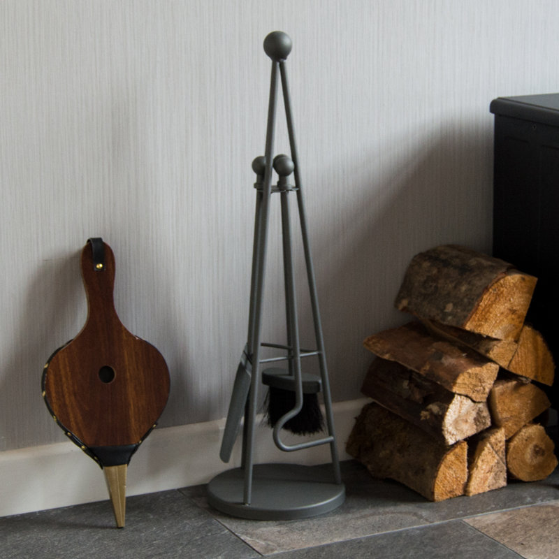 Vida Denby Steel Fireplace Tool Set