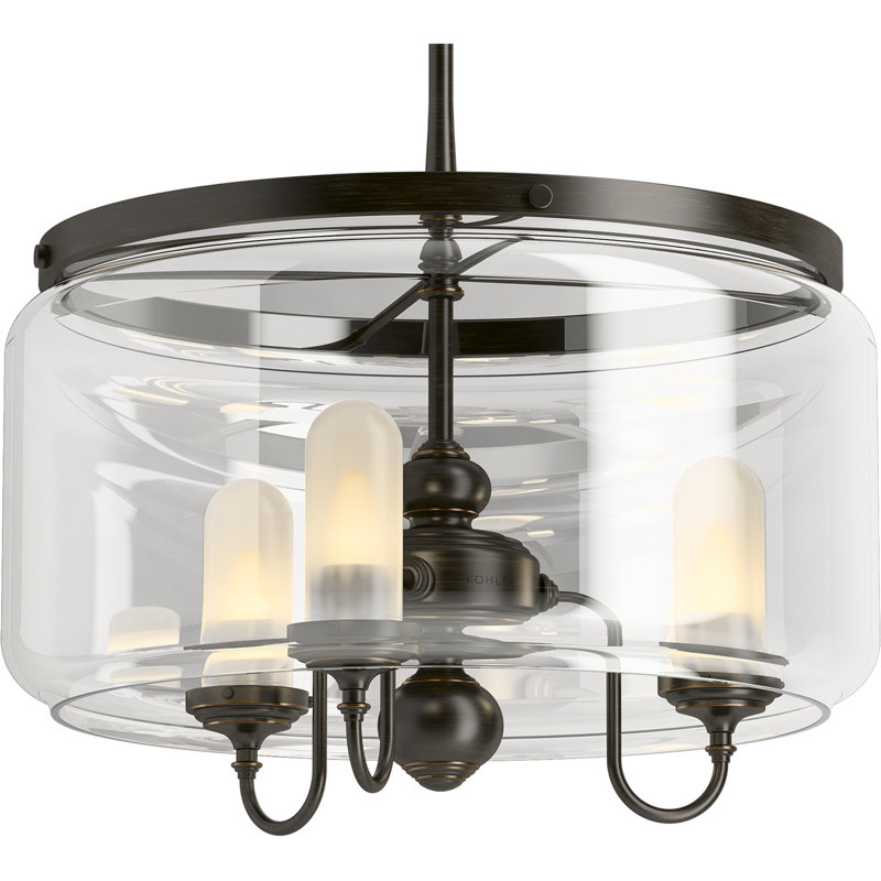 Artifacts 3 - Light Lantern Drum Chandelier, Oil Rubbed Bronze