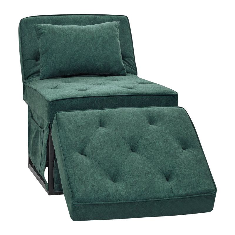 Multi-function Folding Ottoman Sofa Bed With Adjustable Backrest, Pillow (Medium 28'' Width))