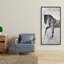 Reproduction de silhouette de cheval brun sur toile