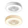 Dossiv 20.4" Semi Flush Mount Invisible LED Dimmable Ceiling Fan with Remote Control