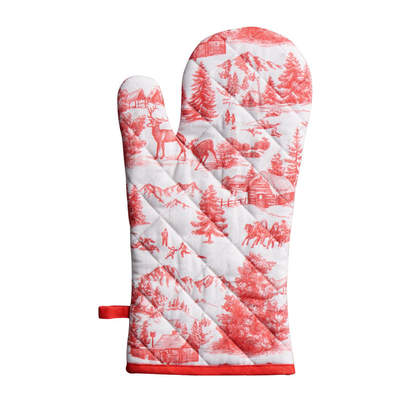 Gants de cuisine 100% coton 7 po x 13 po Maison d 'Hermine