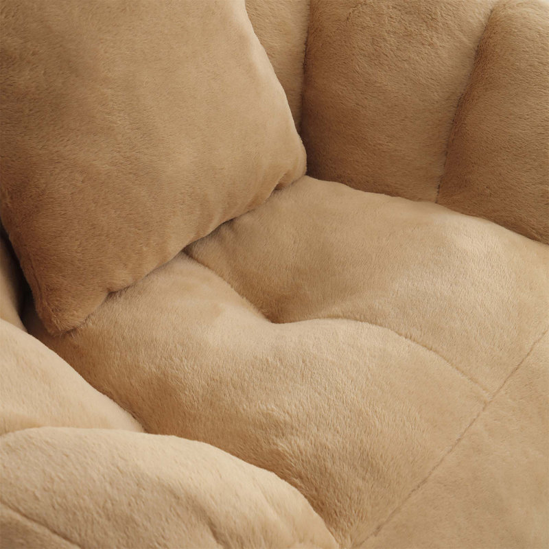 Fauteuil à billes géant, canapé surdimensionné en fausse fourrure pour adultes et enfants, pré-rempli de mousse haute densité, idéal pour les jeux, la lecture et la détente.