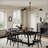 Mid Century Modern Rectangular MDF Dining Table