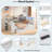 Wood Daybed With Storage Shelves, 2 Drawers, Charging Station, Led, Desk And Upholstered Headboard-727486333-727486335