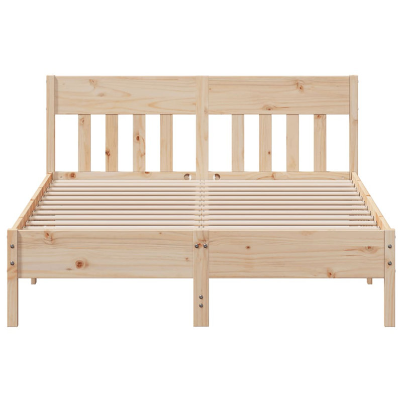 Andaleeb Solid Wood Bed, Double (4'6)
