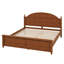 Structure de lit grand format en bois avec tête de lit courbée de style classique-1360590866