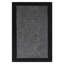 Tapis rectangulaires en laine nouée à la main - Rectangle | Couleur gris anthracite | Design contemporain | Tapis antidérapants faits à la main pour le salon-29306191-123244074