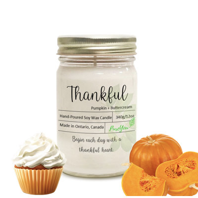 Pink Grapefruit Rosemary Scented Jar Candle